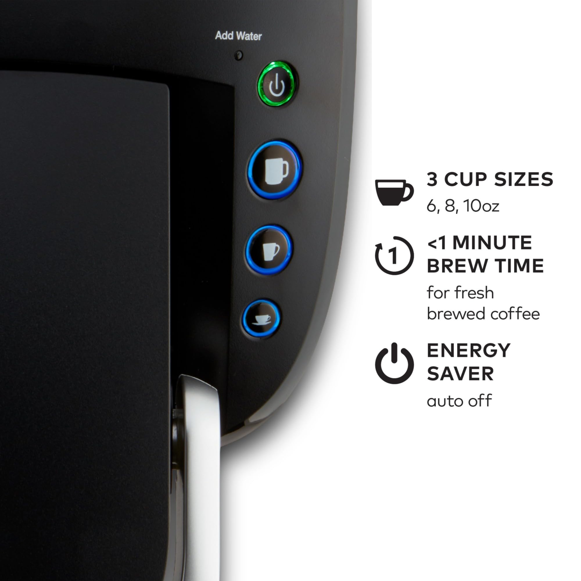 Keurig K-Compact bandeja de goteo con vaso de viaje, limpieza fácil