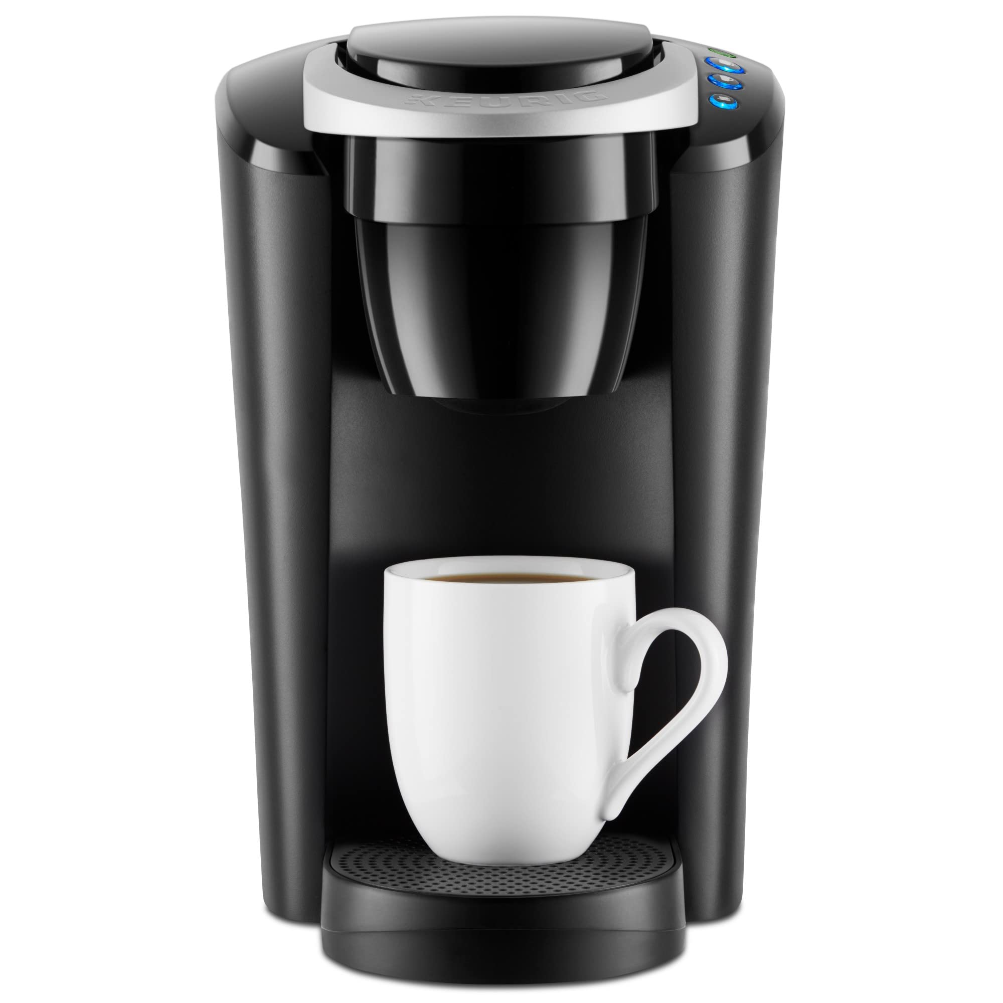 Keurig K-Compact vista frontal mostrando diseño compacto y rapidez