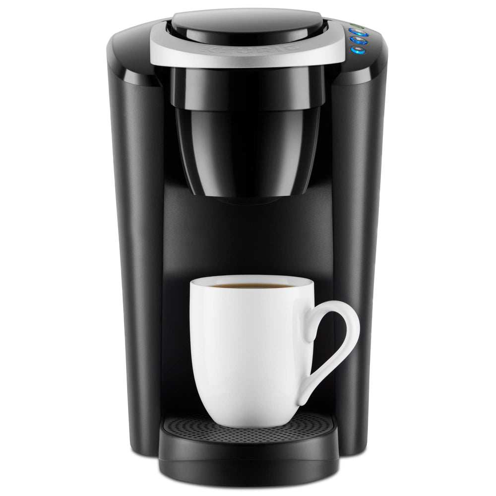 Keurig K-Compact vista frontal mostrando diseño compacto y rapidez