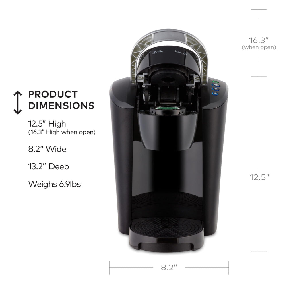 Keurig K-Compact panel de controles sencillo y selección de tamaño