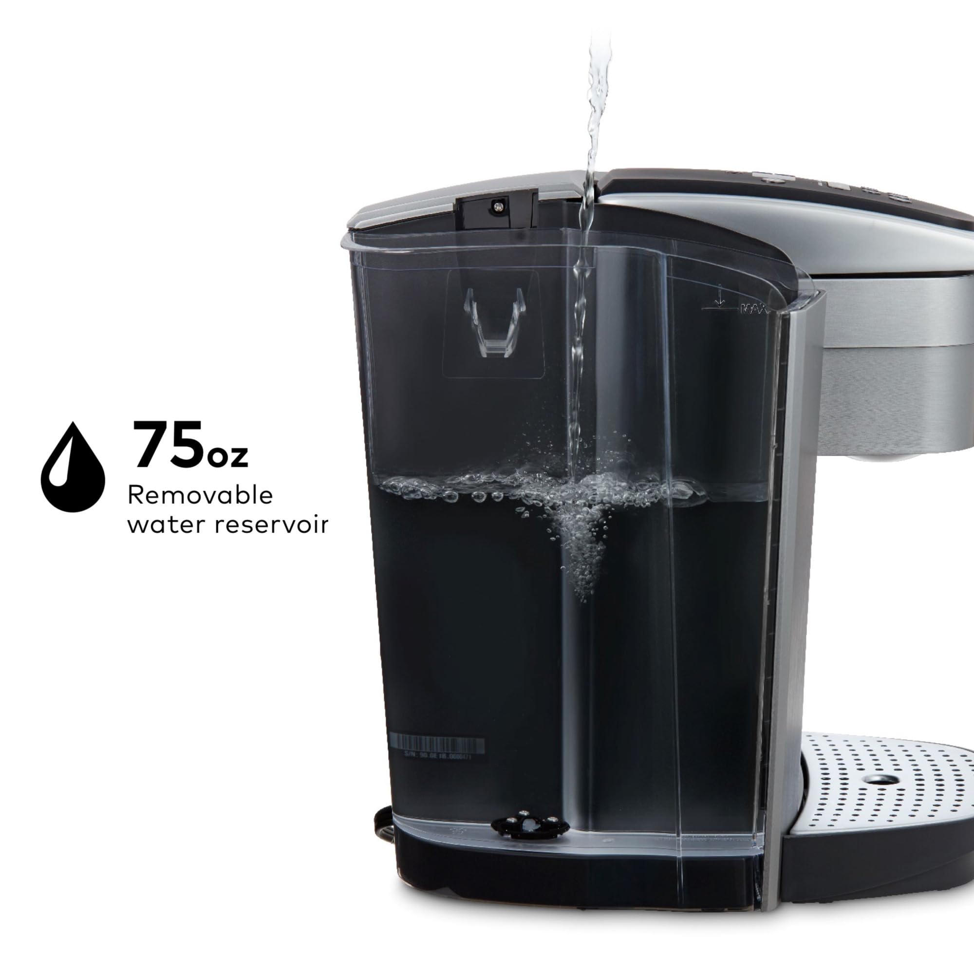 Keurig K-Elite dispensando agua caliente al instante para sopas