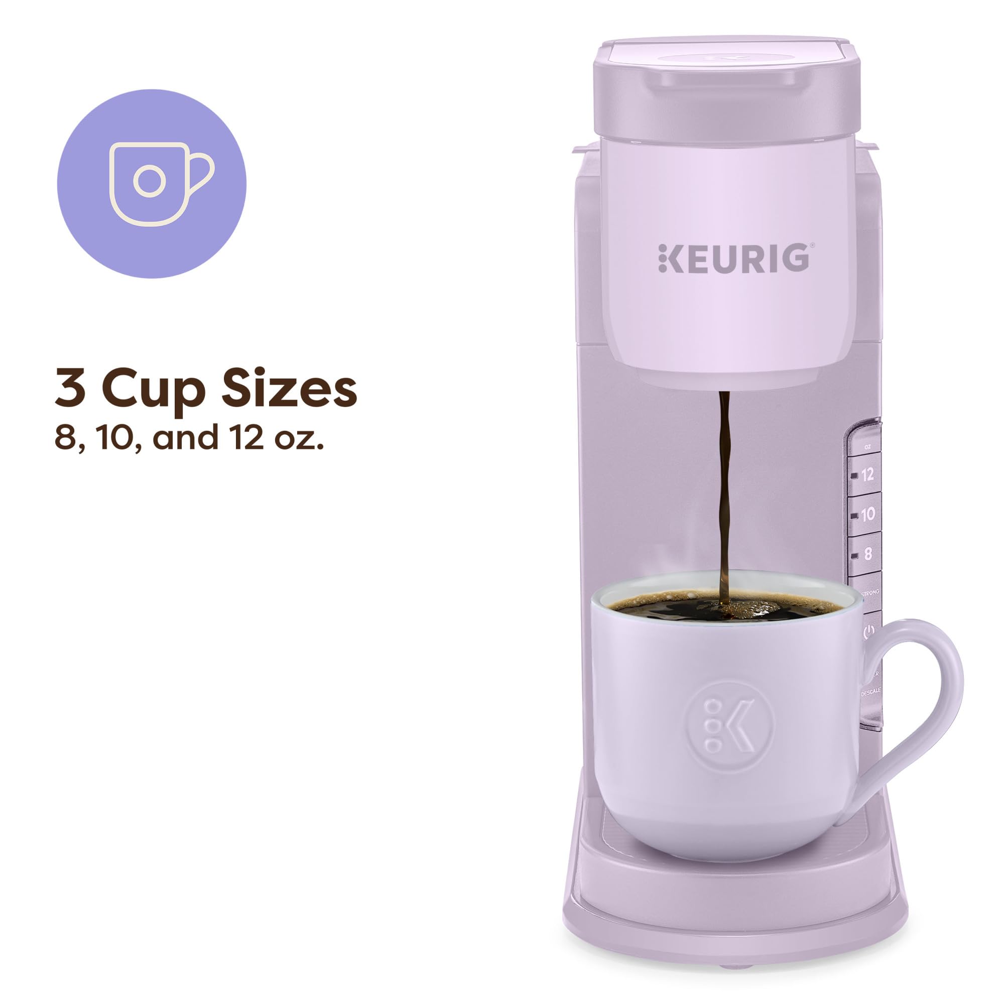 Keurig botón STRONG en detalle para café más intenso rápidamente