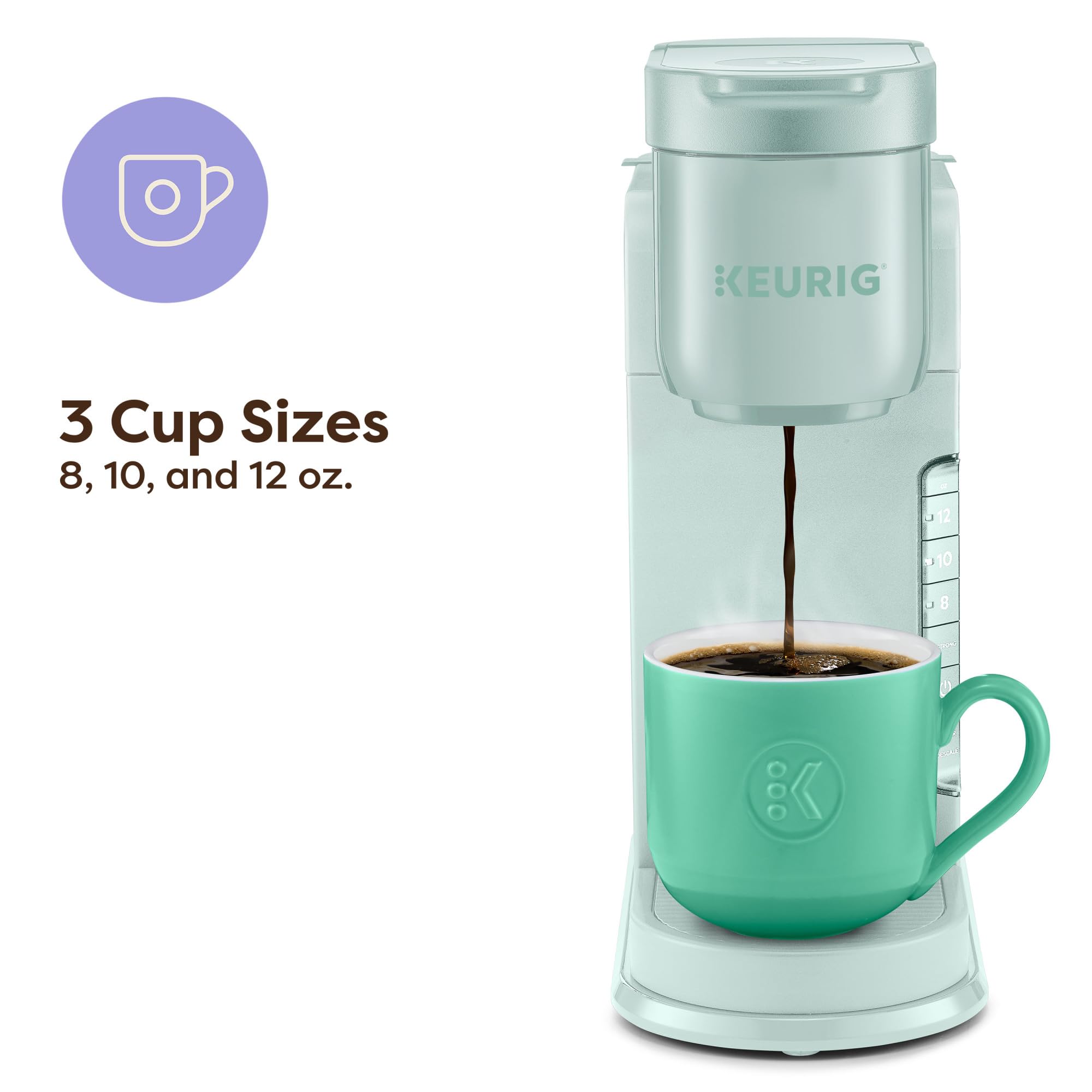 Keurig K-Express panel con botones y función STRONG para café más intenso
