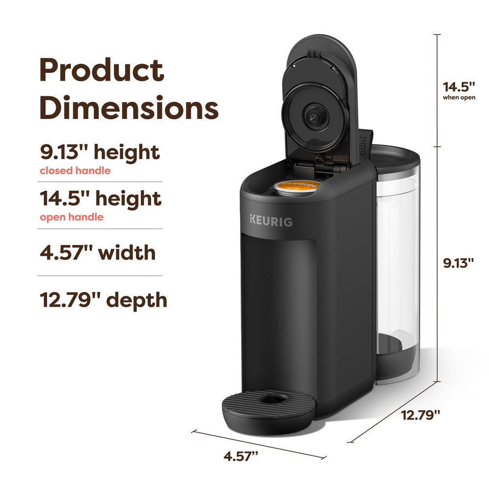 Keurig K-Mini Mate Plus acabado mate y textura visible para limpieza sencilla