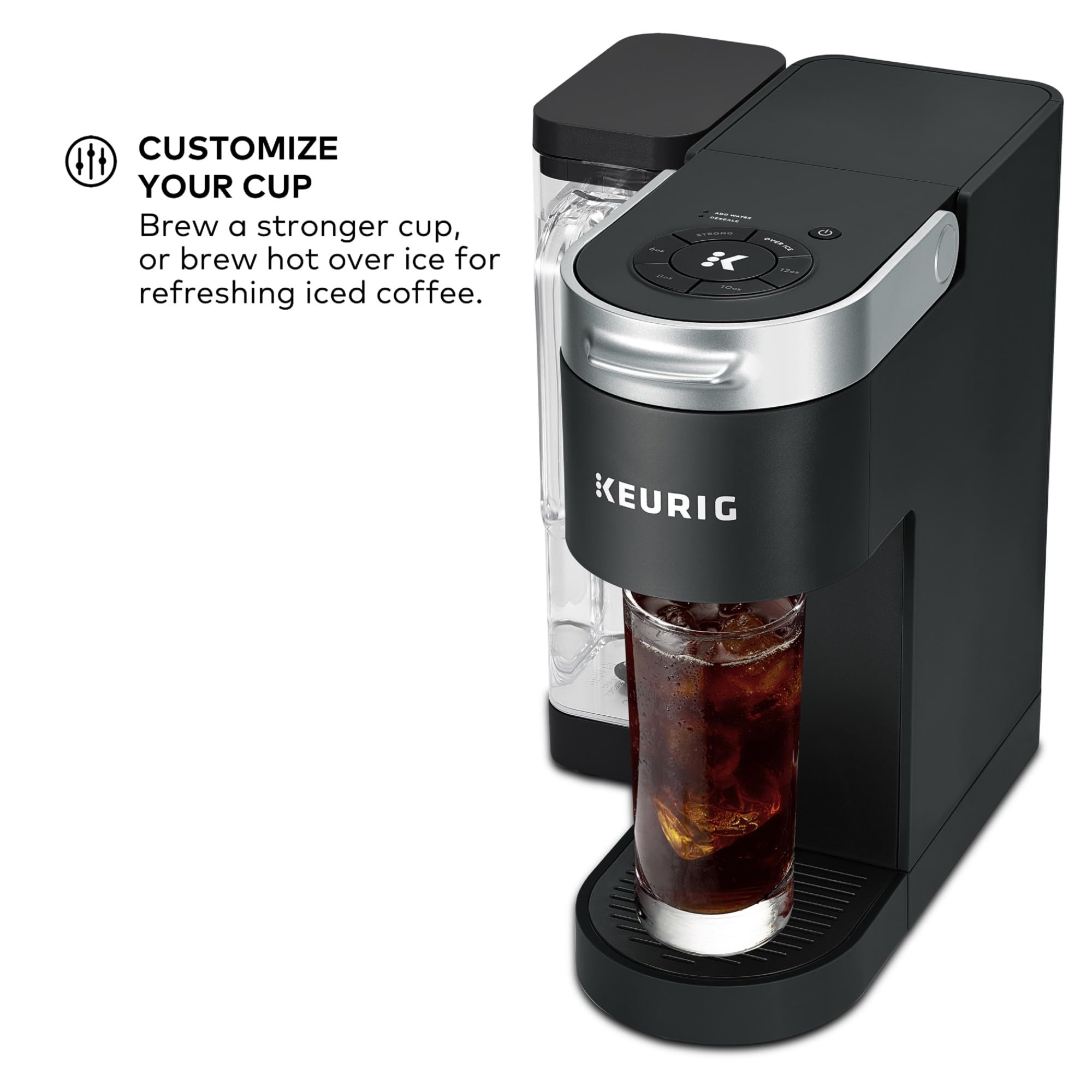 Keurig MultiStream close-up que ilustra extracción más uniforme del café
