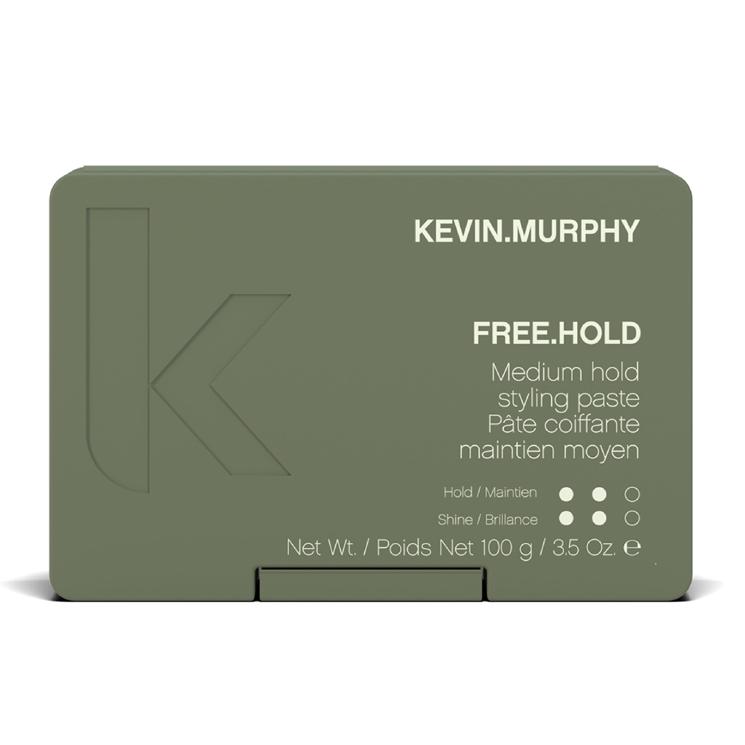 KEVIN.MURPHY envase frontal mostrando diseño y tamaño práctico