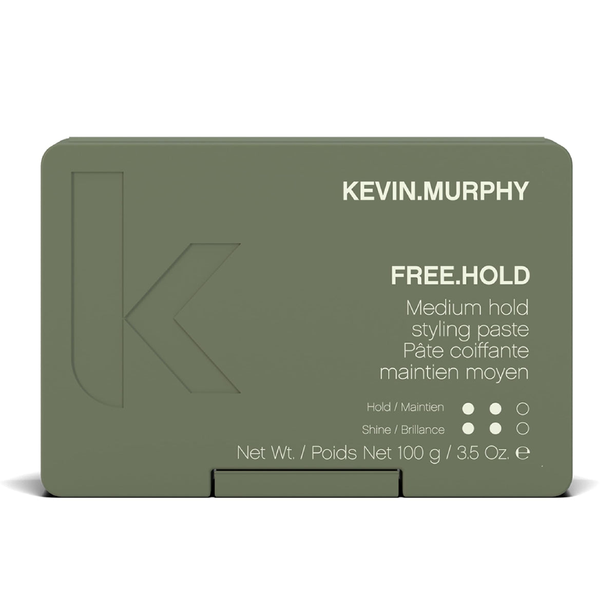 KEVIN.MURPHY envase frontal mostrando diseño y tamaño práctico