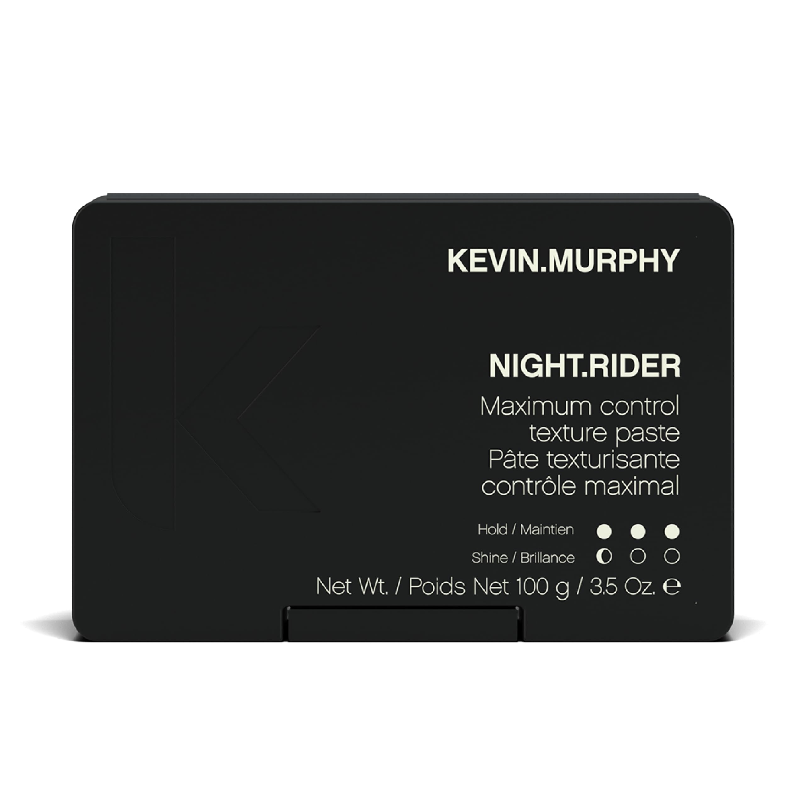 KEVIN.MURPHY envase frontal NIGHT.RIDER mostrando diseño y fijación fuerte