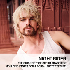 KEVIN.MURPHY NIGHT.RIDER tapa abierta y textura de pasta para aplicar fácilmente