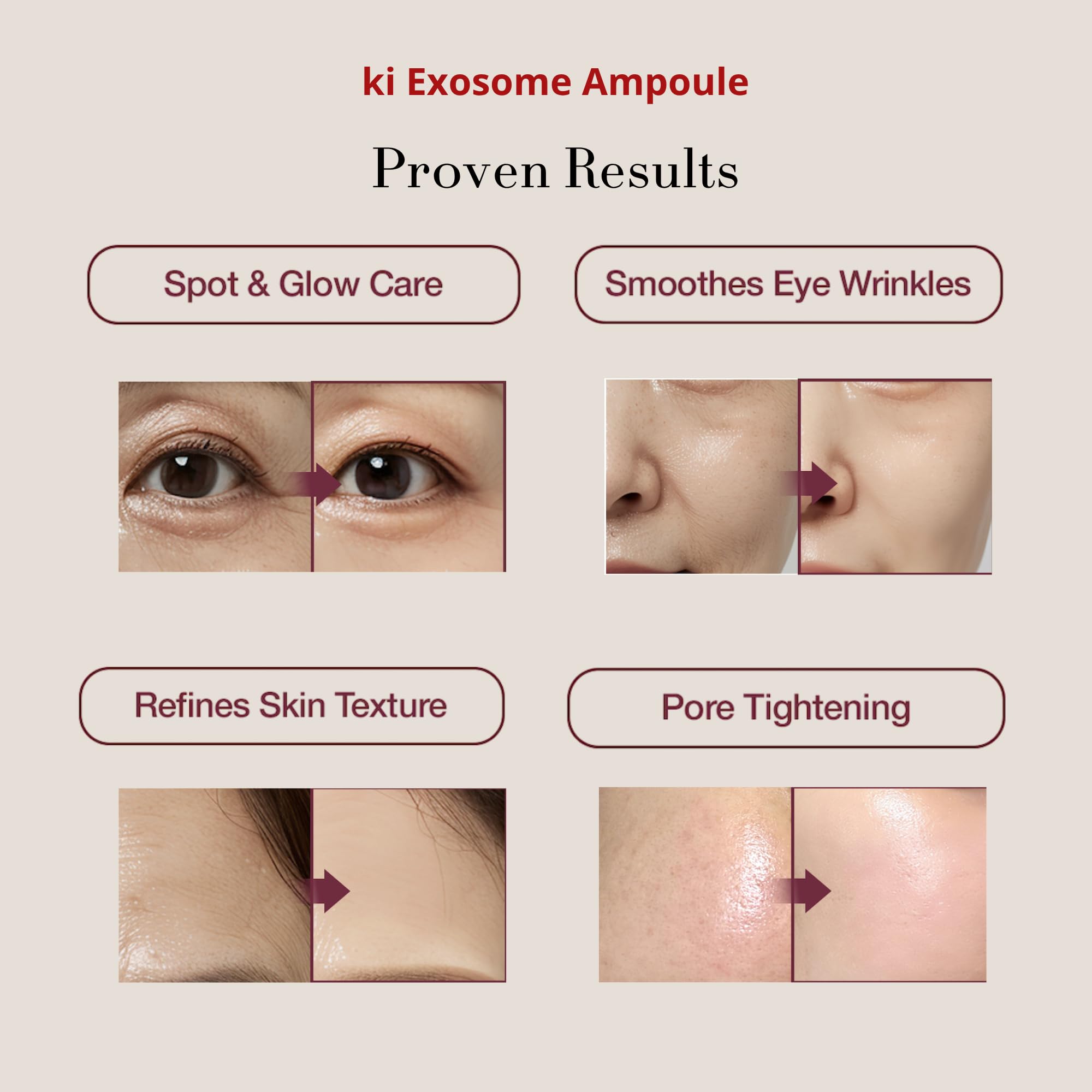 ki cosmetics textura del serum visible en piel, aporta hidratación intensa