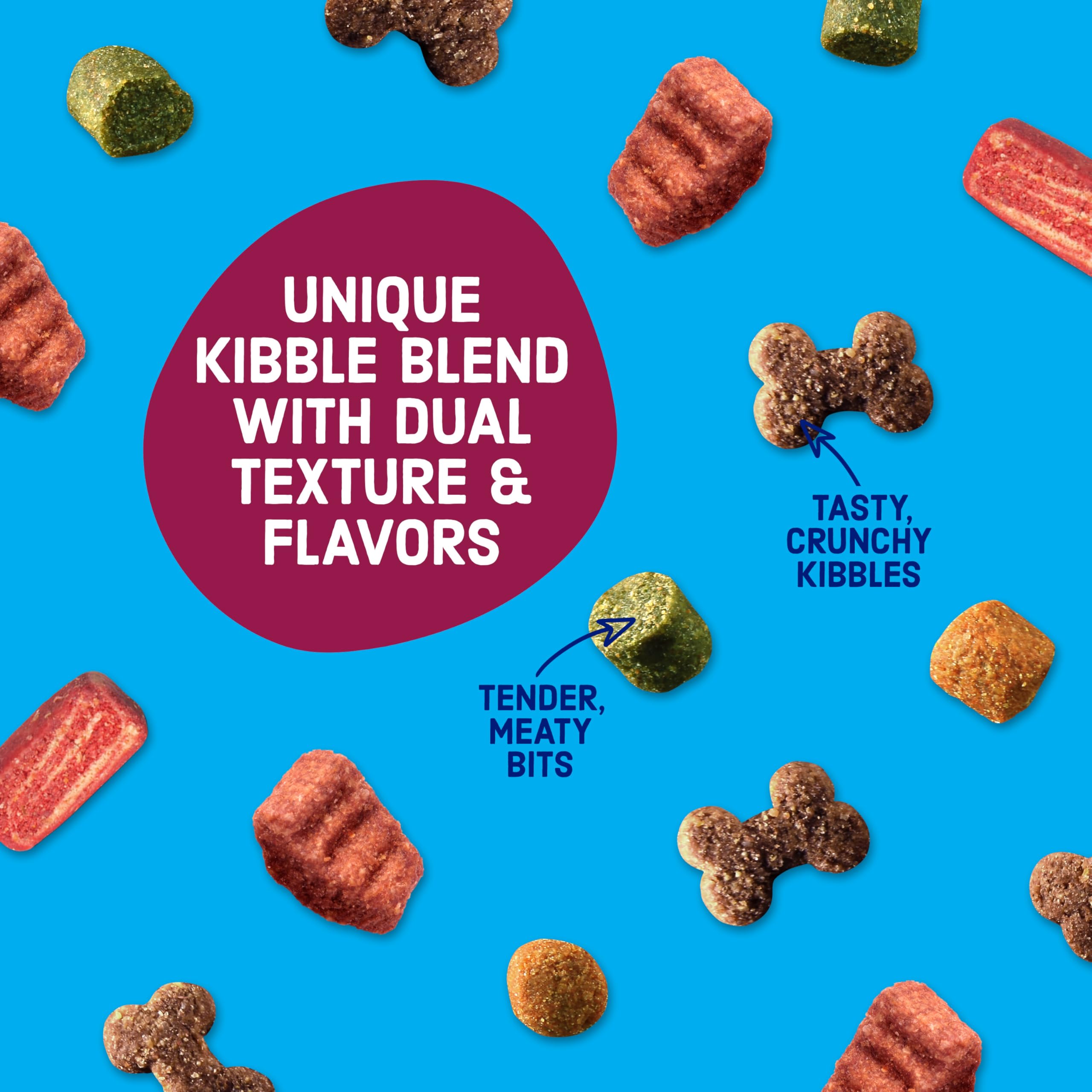 Kibbles 'n Bits etiqueta nutricional con información clara y útil
