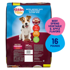 Kibbles 'n Bits primer plano de croqueta mini mostrando textura fácil de masticar