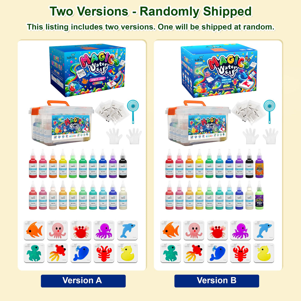 Kiditos color-changing Elf transitioning color in warm and cool water