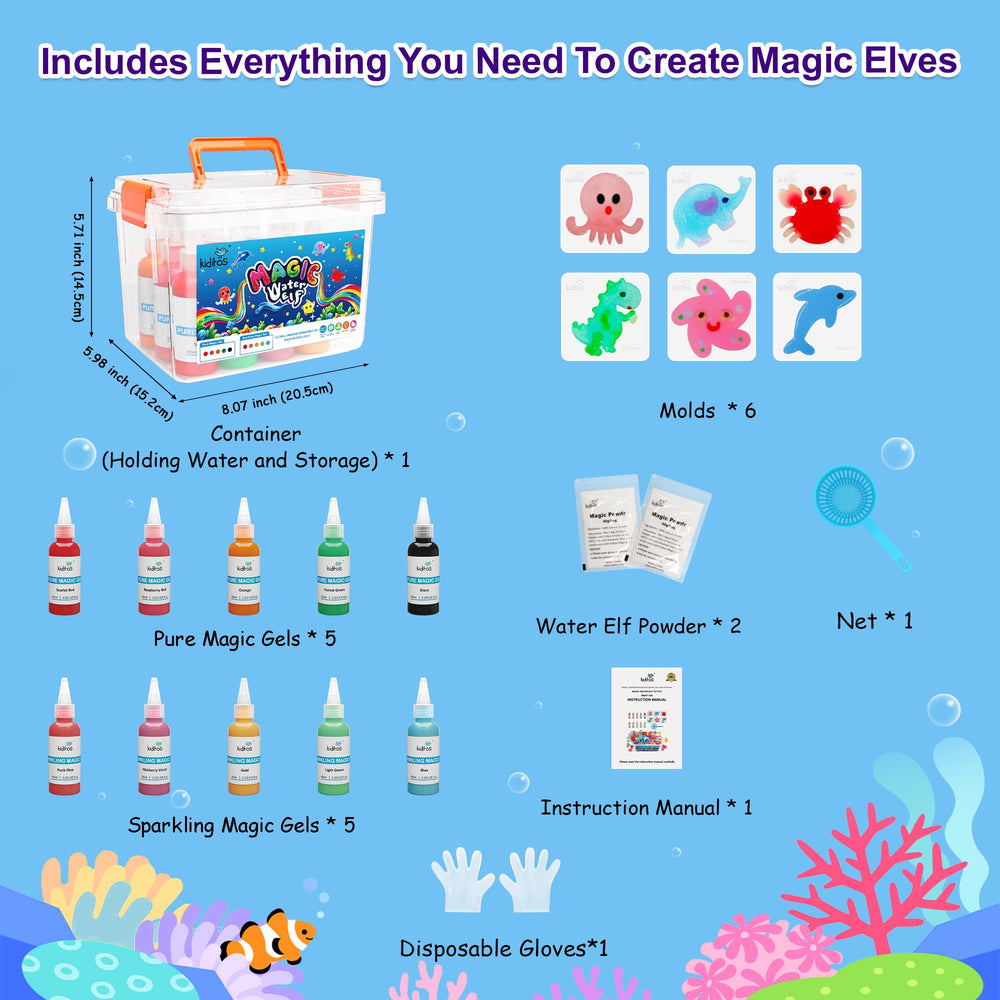 Kiditos geles colores dispuestos para combinar y crear mascotas