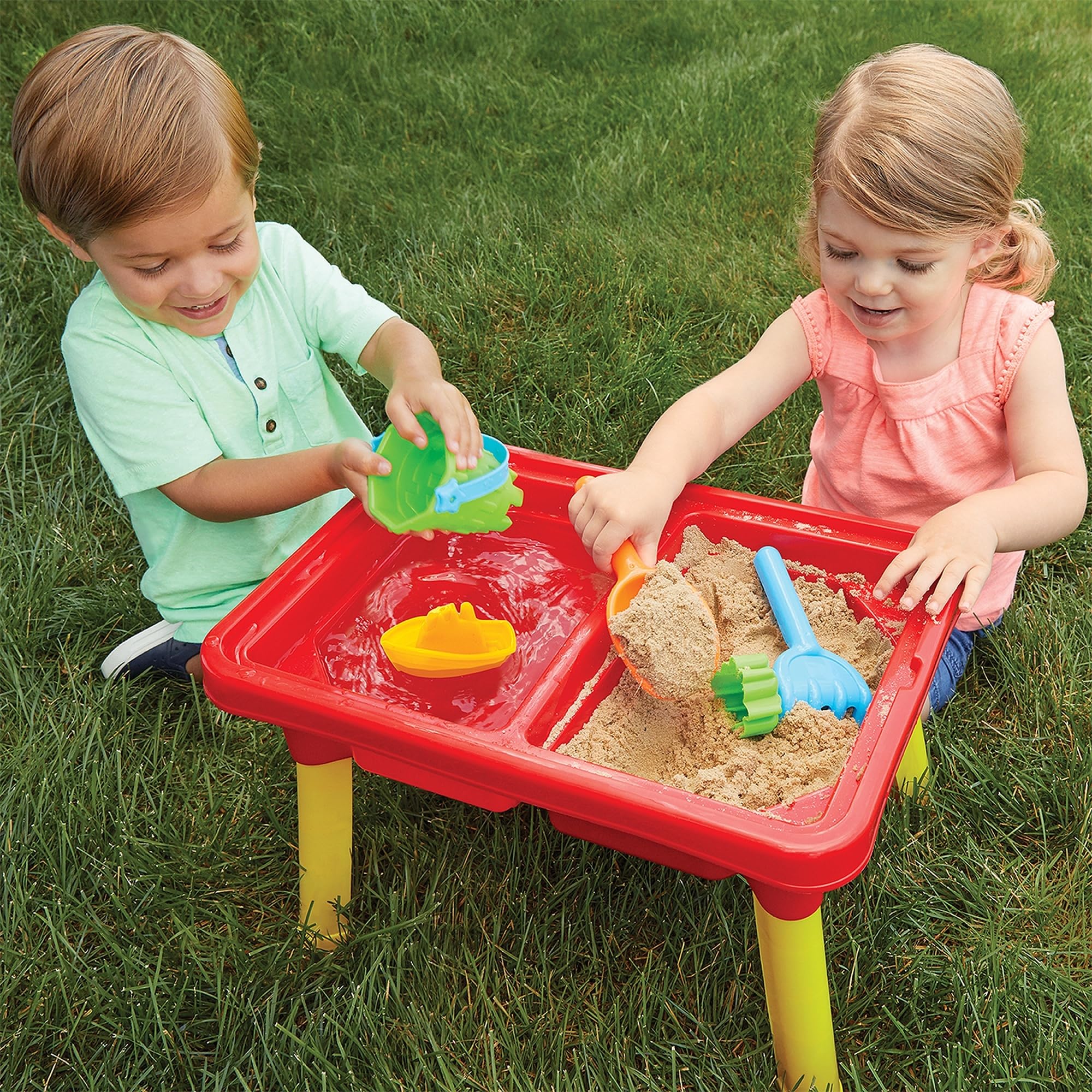 Kidoozie with legs removed used as tabletop height for flexible play