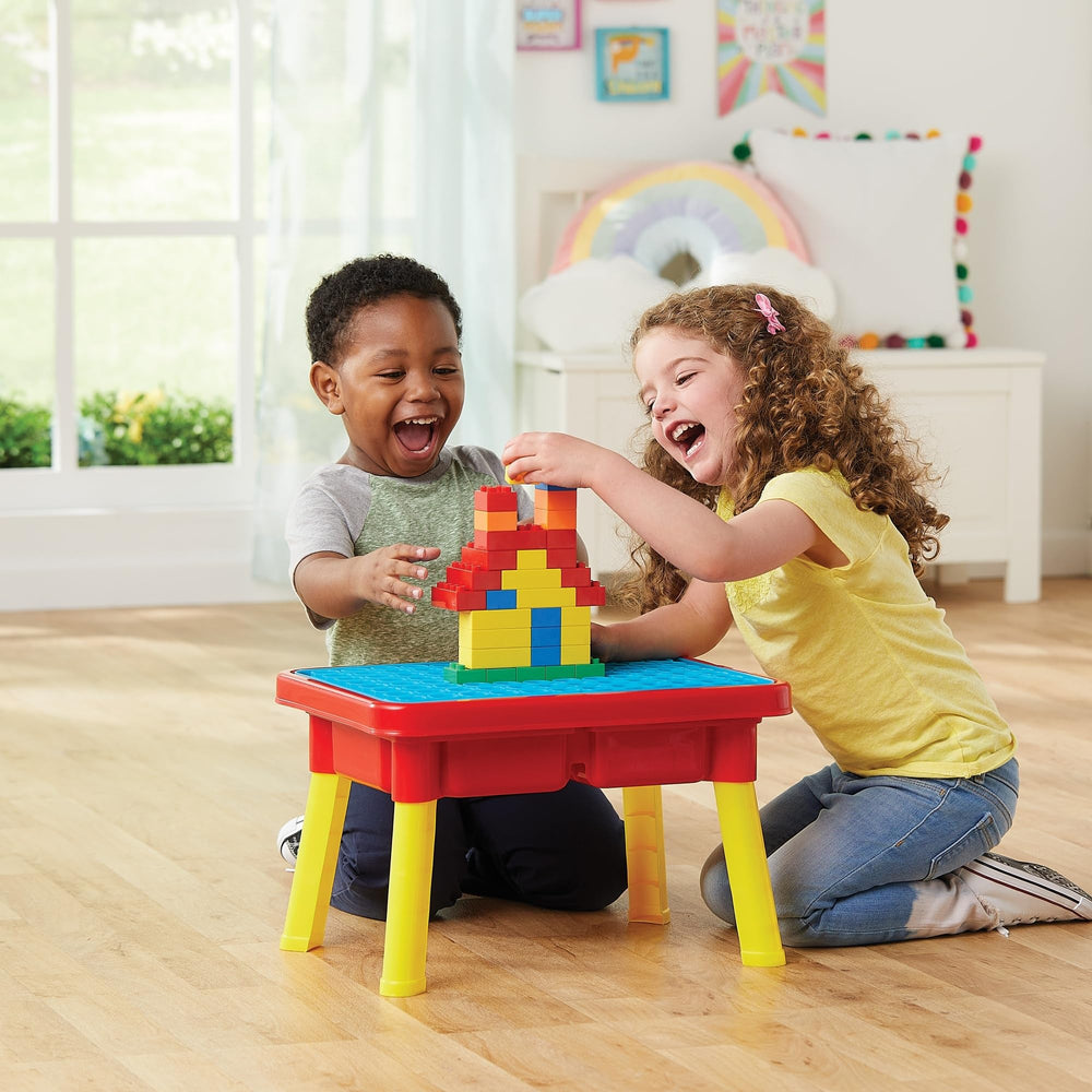 Kidoozie next to standard bucket showing compact tabletop scale
