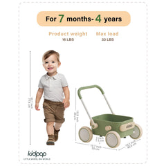 kidpop PULA detalle de ruedas EVA para rodado suave y absorción de impactos