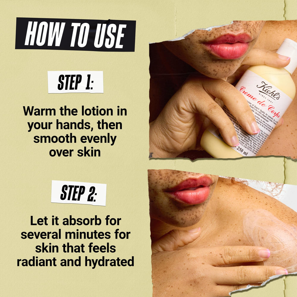 Kiehl's comparativa de tamaño 500 ml para ver cantidad y duración útil