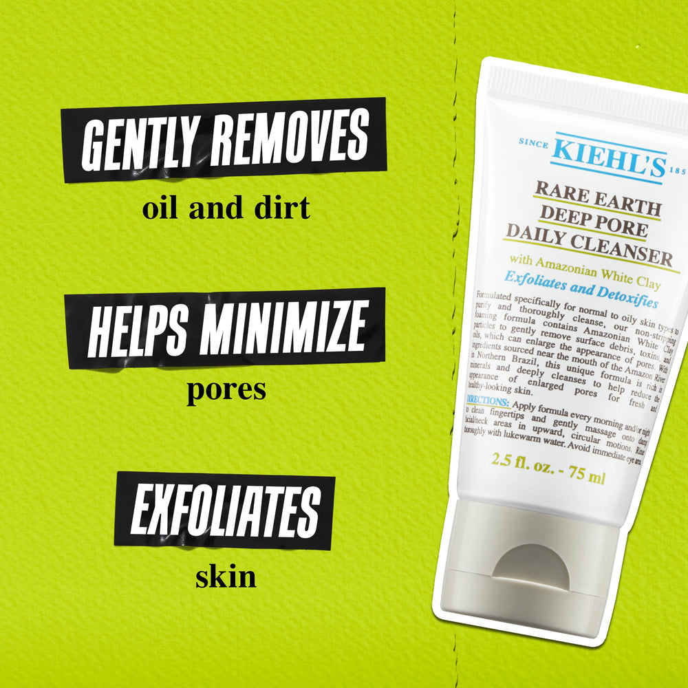 Kiehl's etiqueta con ingredientes clave para comprender beneficios