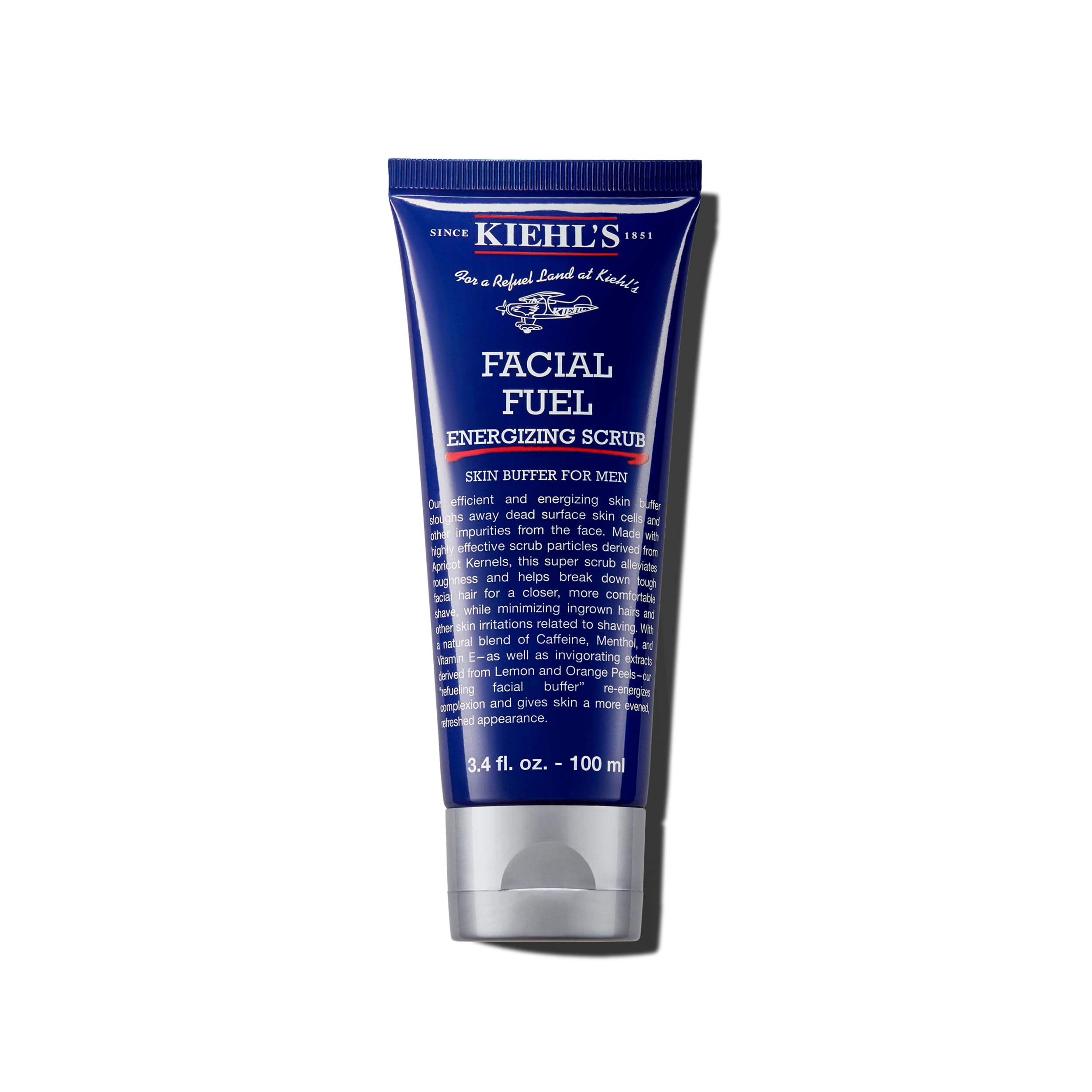 Kiehl's frente del envase mostrando etiqueta y beneficio de exfoliación