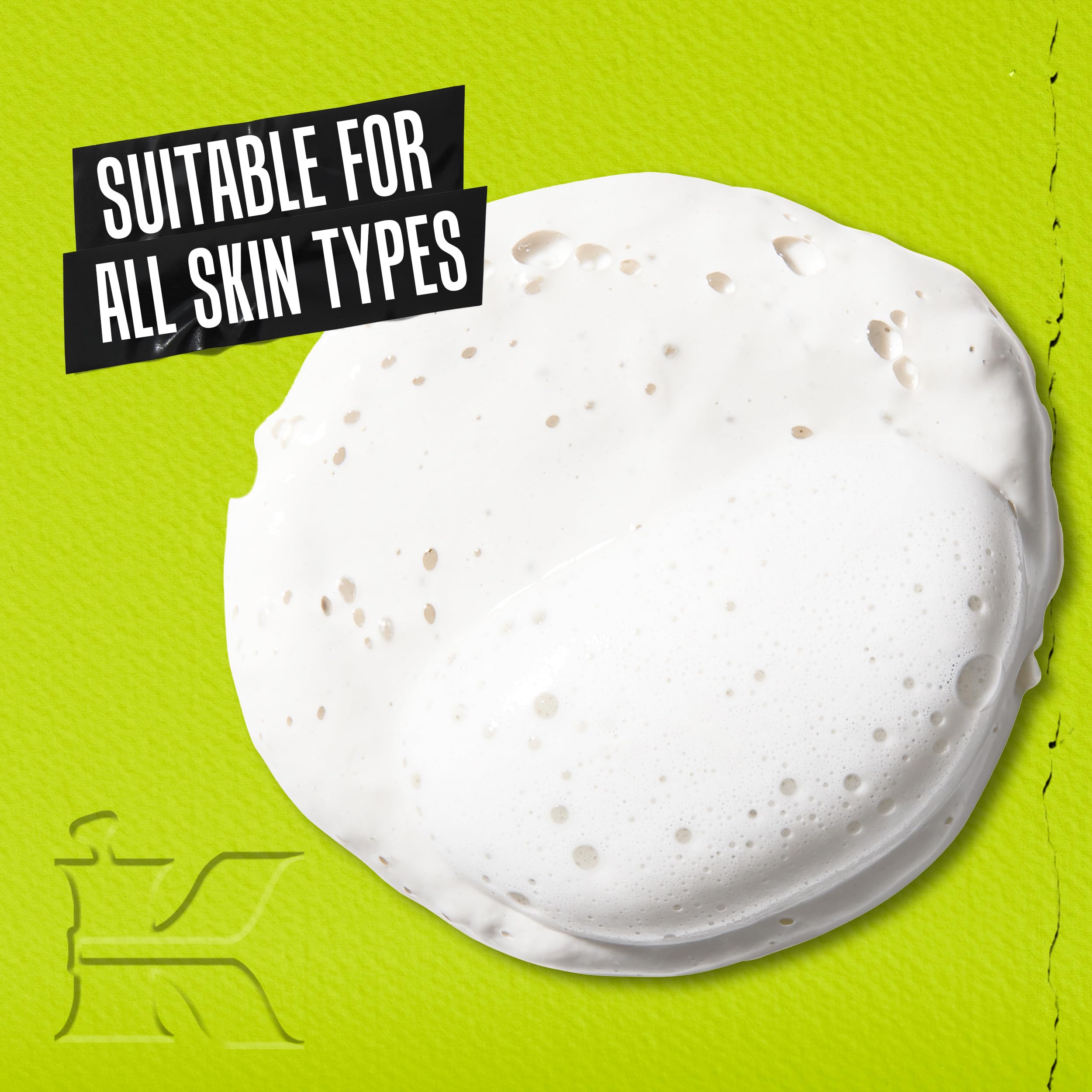 Kiehl's textura en gel con arcilla blanca mostrando exfoliación suave