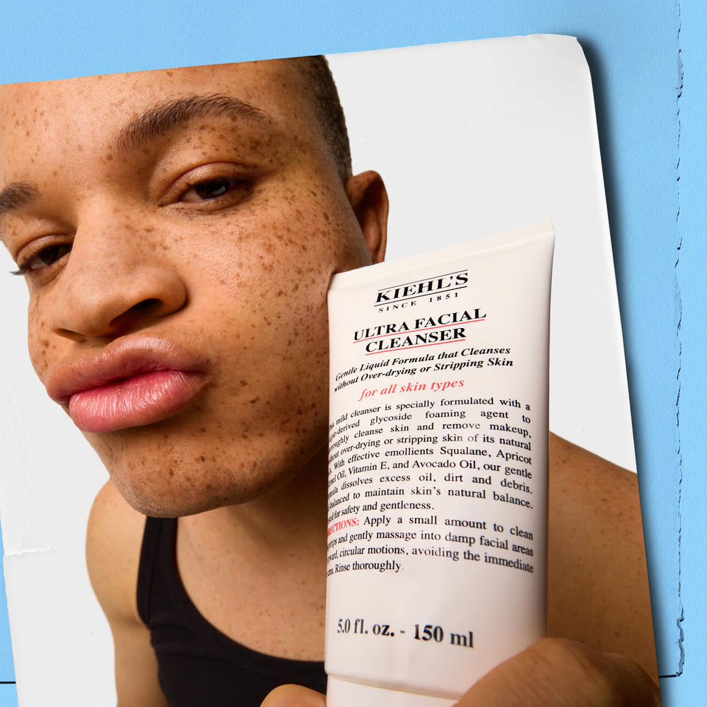 Kiehl's envase reciclable resaltando sostenibilidad y responsabilidad