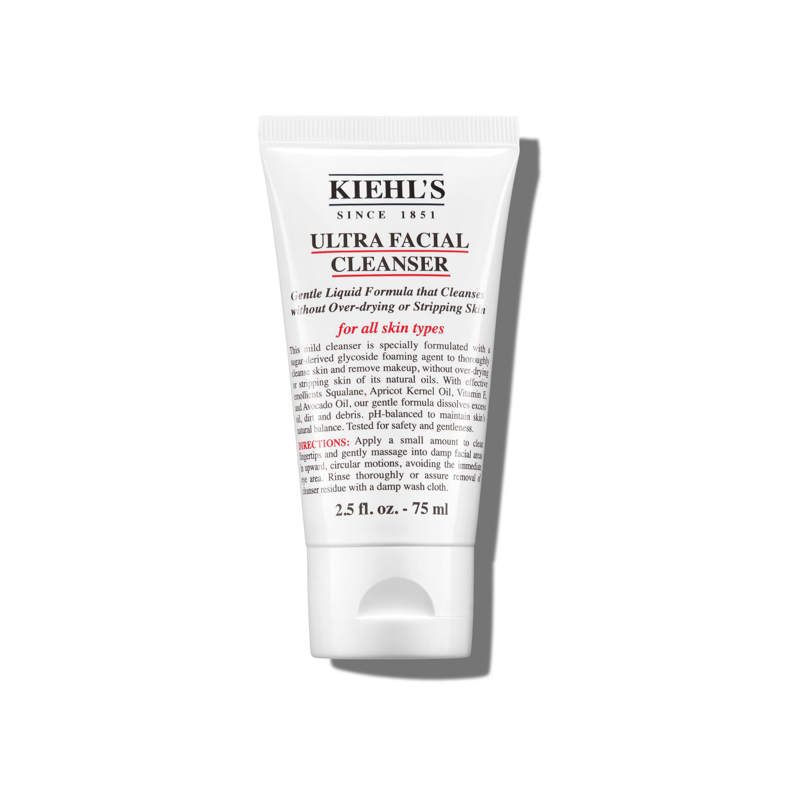 Kiehl's limpiador frontal mostrando envase práctico y elegante