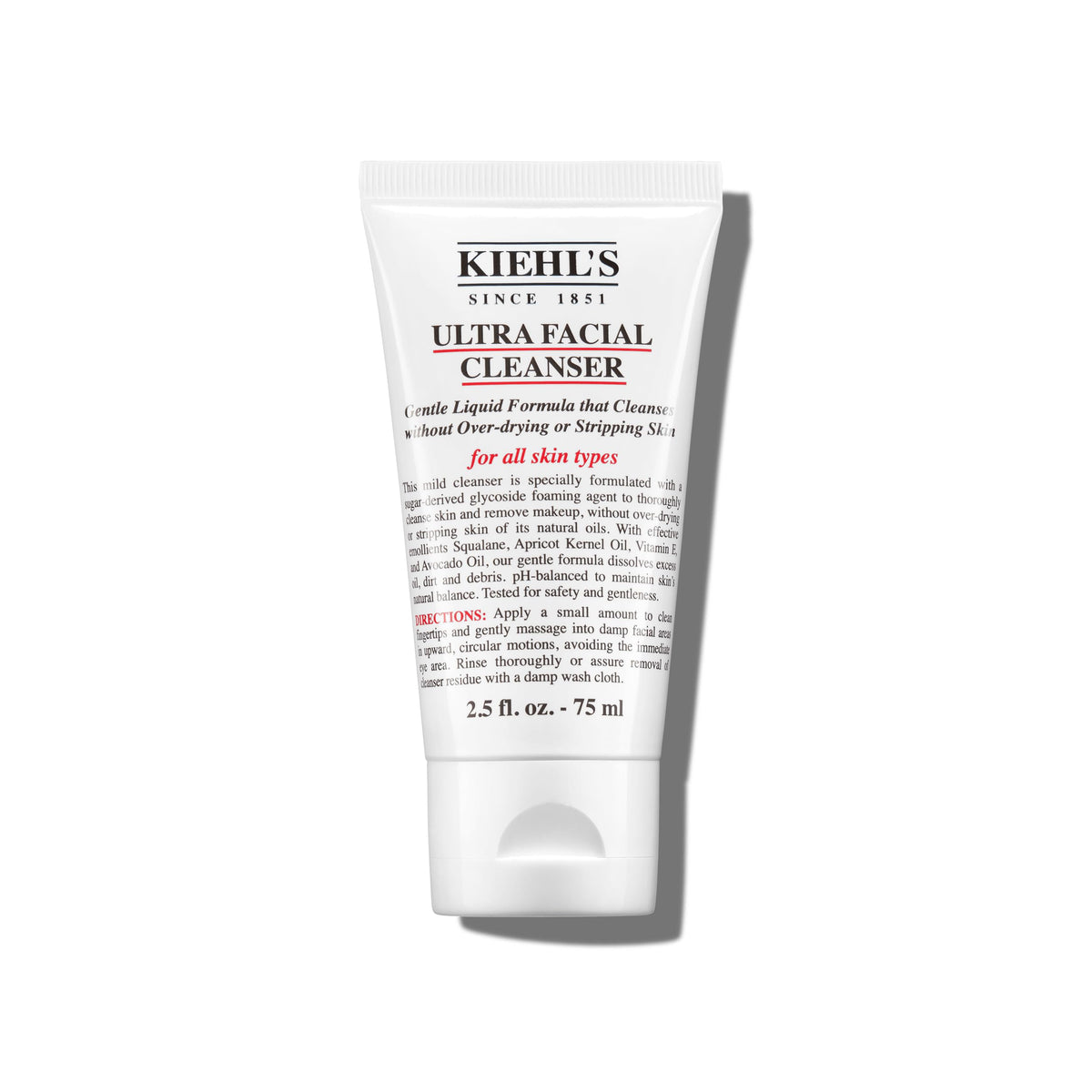 Kiehl's limpiador frontal mostrando envase práctico y elegante