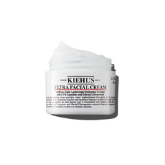 Kiehl's tarro frontal mostrando el envase y la marca, hidratación práctica