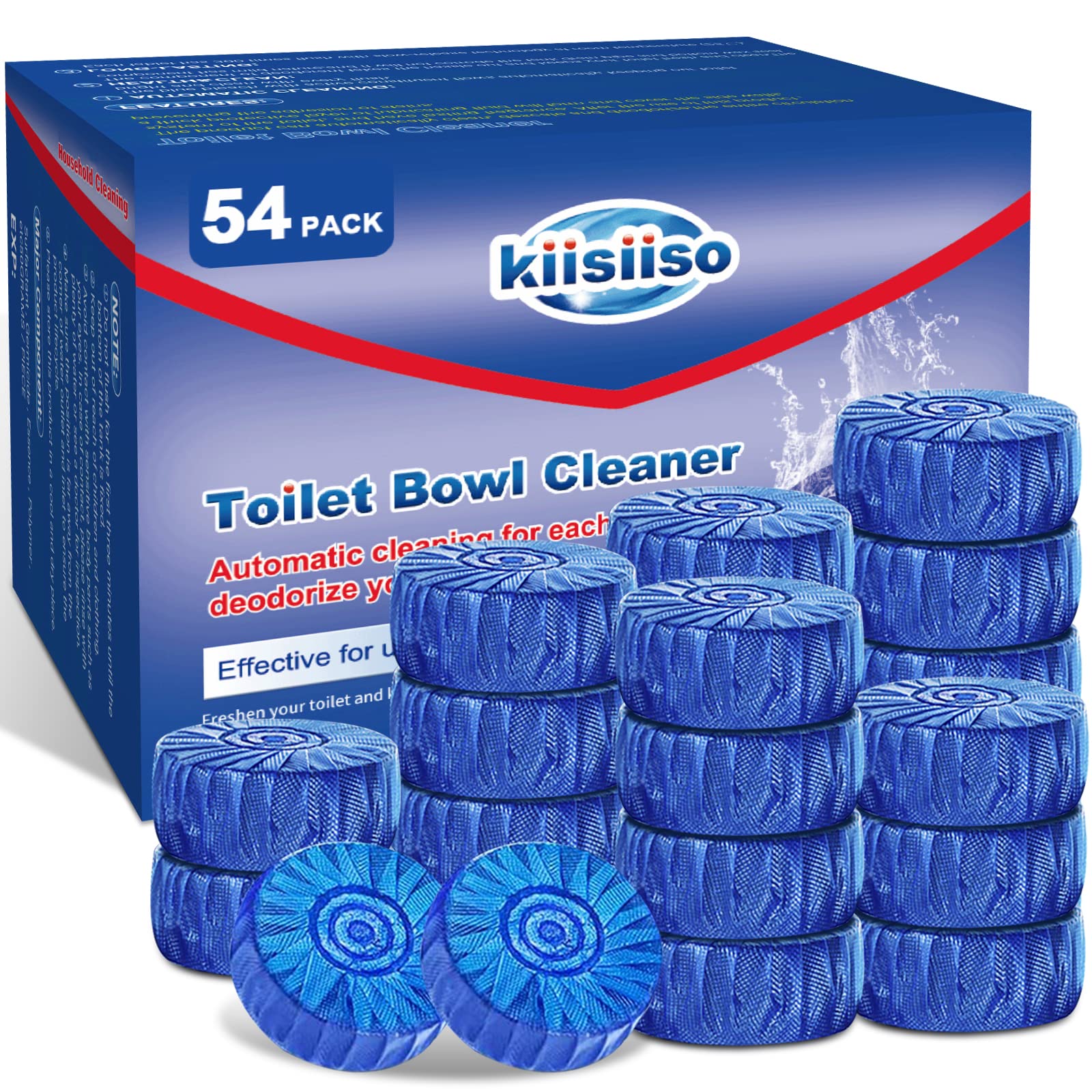 KIISIISO paquete frontal 54 pastillas, ahorro y suministro prolongado