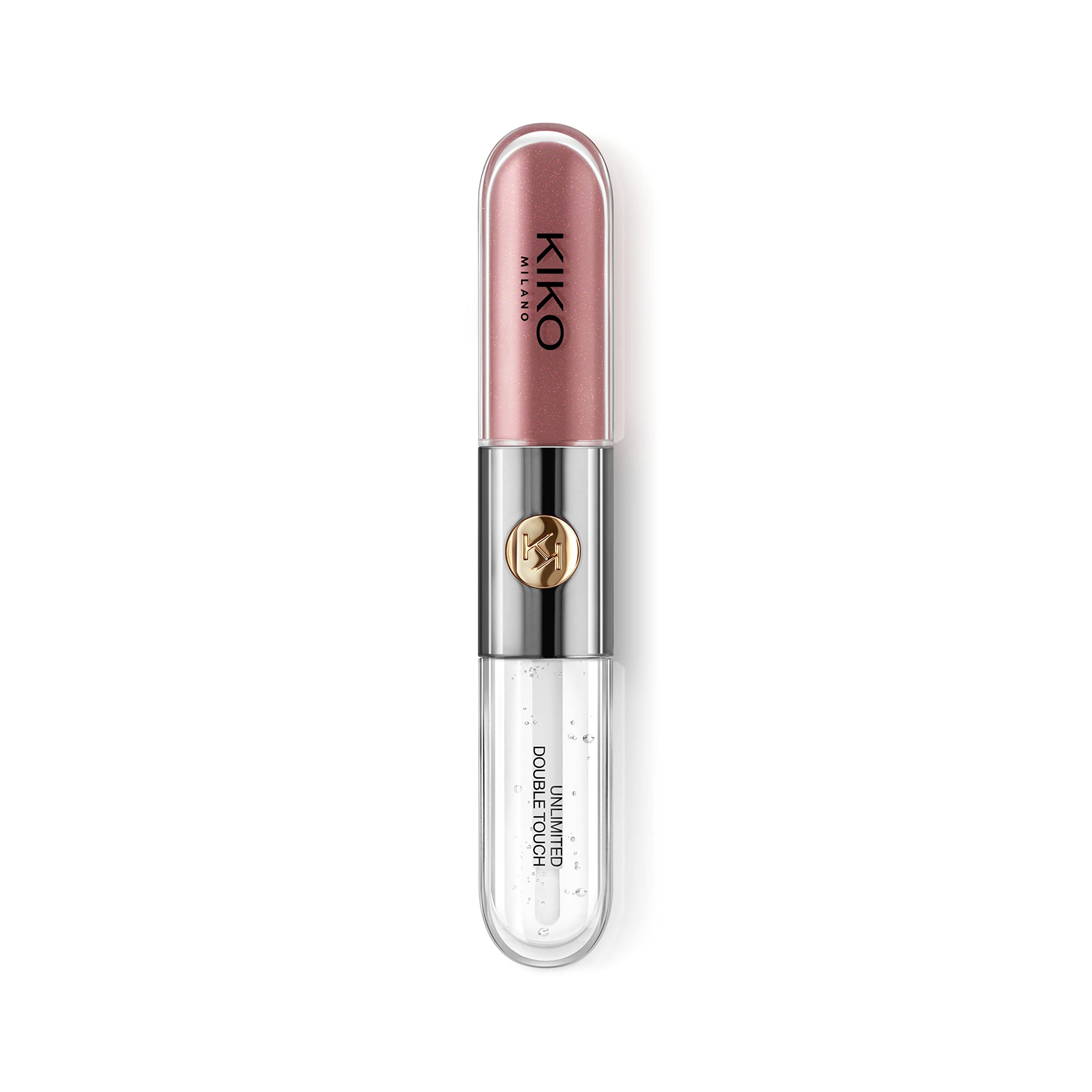 Kiko Milano, aplicador de fibra del brillo mostrando reparto uniforme del gloss