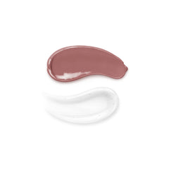 Kiko Milano primer plano de la textura de la base y gloss mostrando brillo y pigmento
