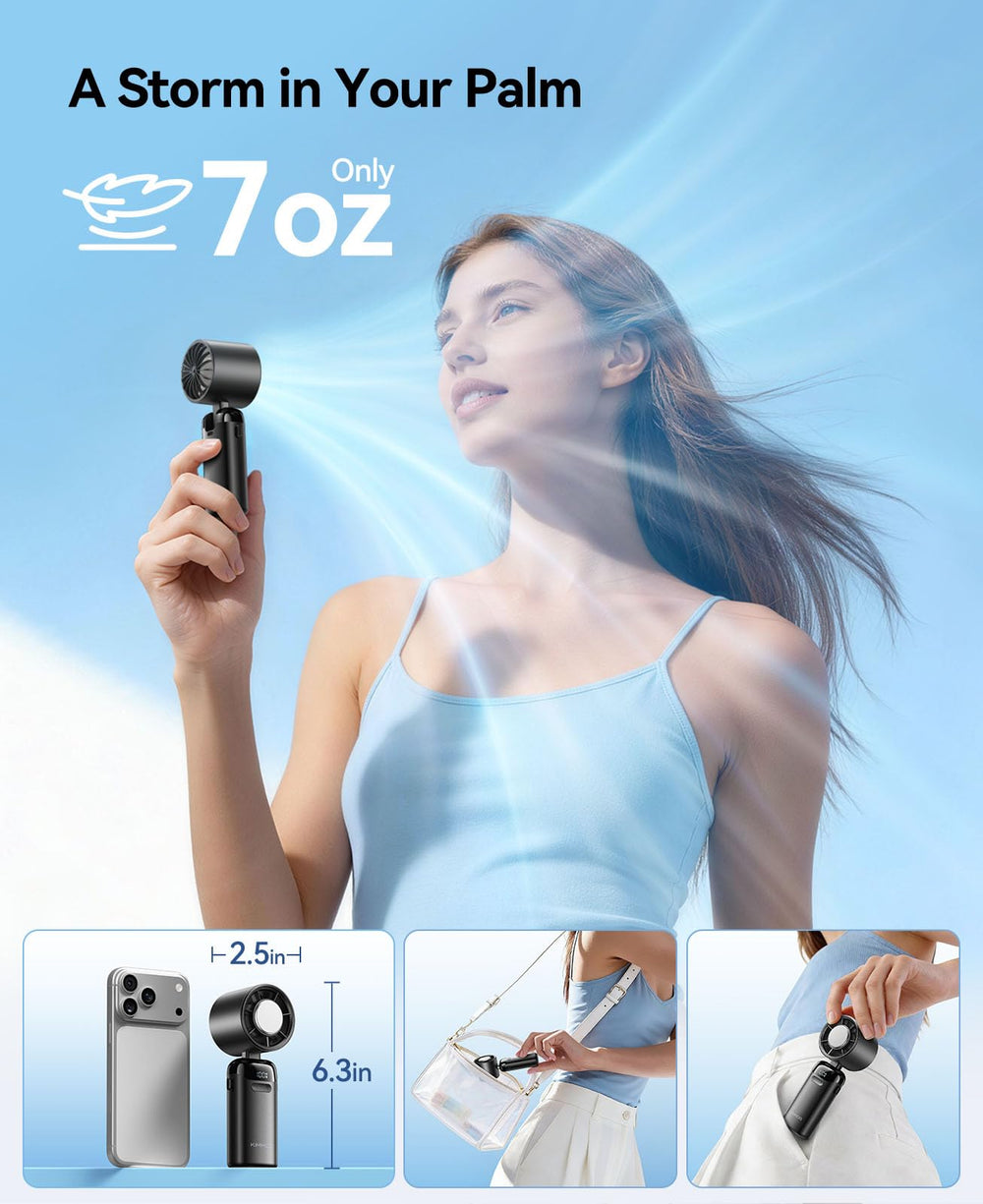 KIMMOO ventilador colgado al cuello para uso manos libres y confort
