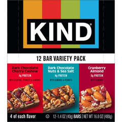 KIND Cranberry Almond primer plano textura de almendras y arándanos