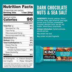 KIND close-up of unwrapped mini bar texture and nut crunch benefit
