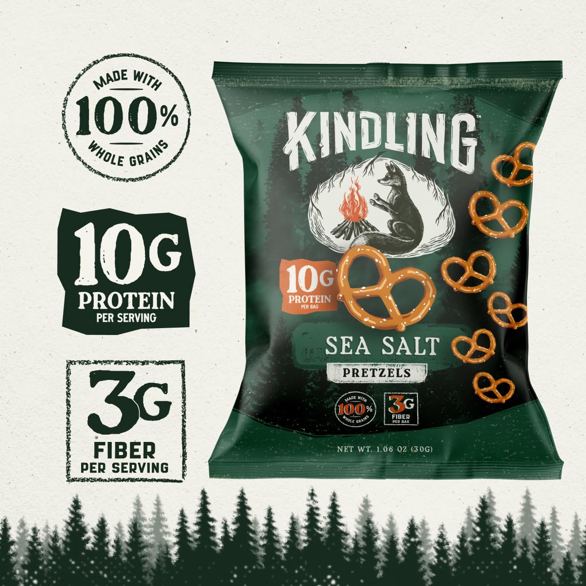 Kindling ingredientes de granos enteros mostrando calidad nutritiva