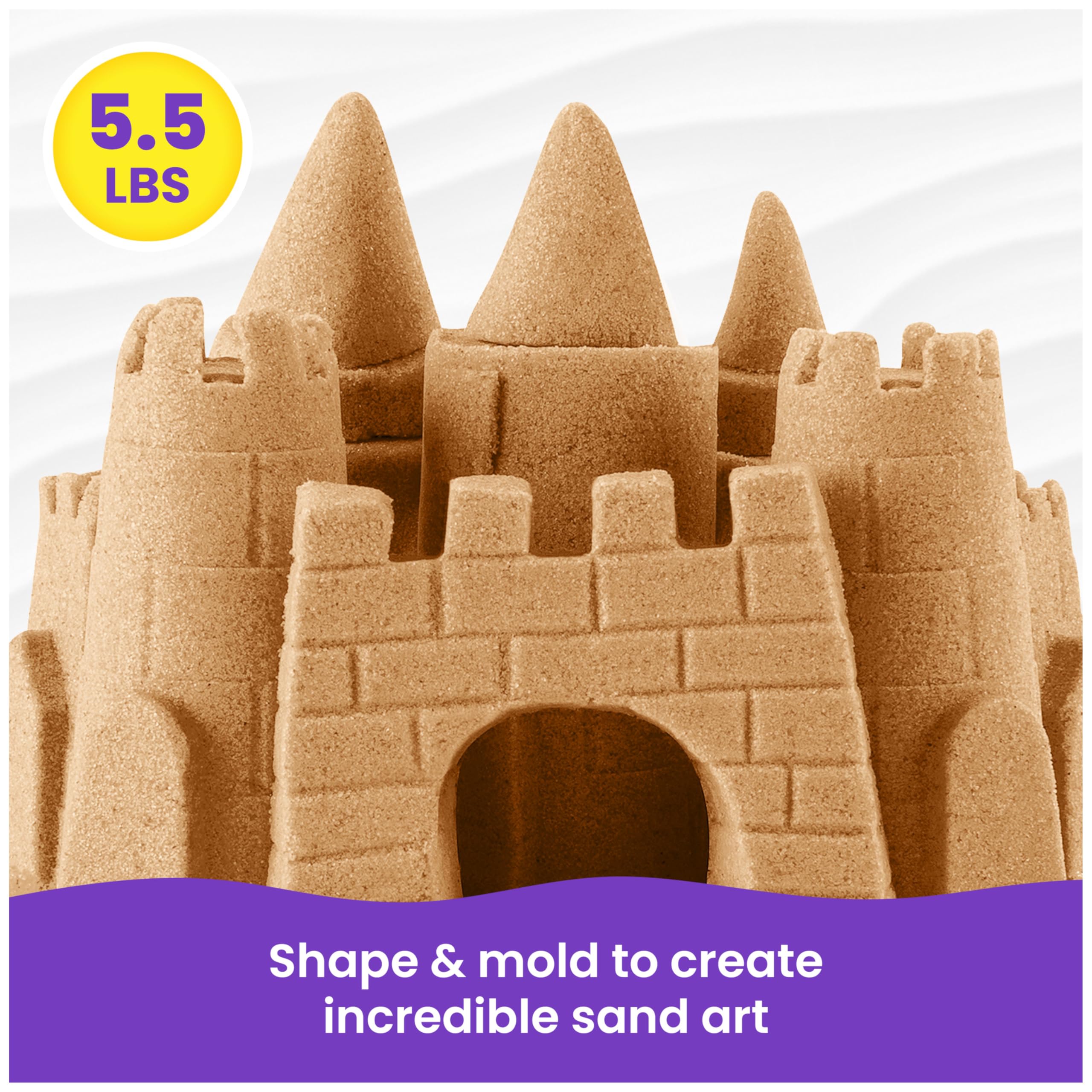 Kinetic Sand en manos de niño promoviendo motricidad fina y disfrute
