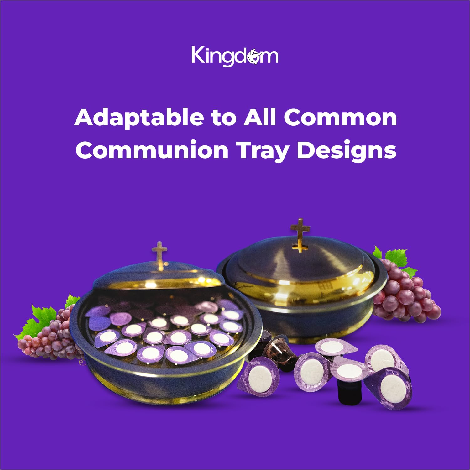 Kingdom ambientación de ceremonia pequeña con vasos listos para usar