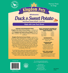 Kingdom Pets primer plano de la textura del jerky conservando sabor natural