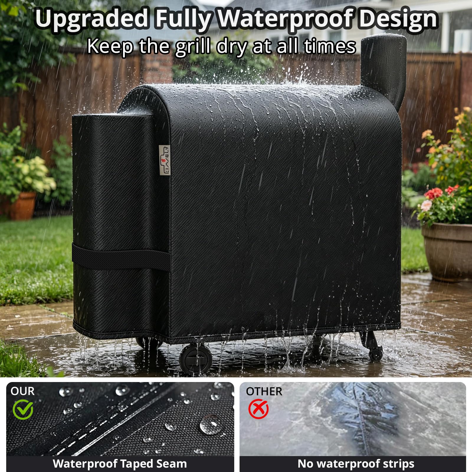 KINGLY funda en patio protegida contra sol y lluvia para mayor durabilidad