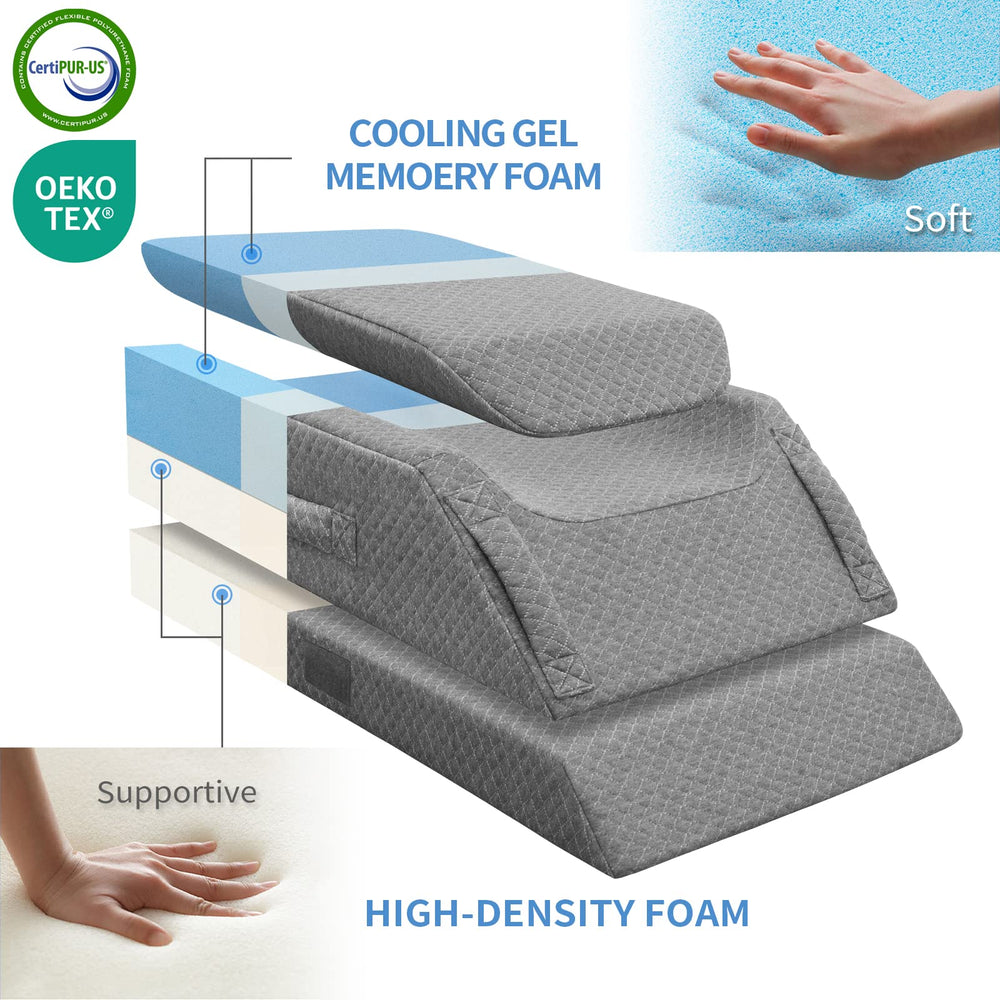 KingPavonini primer plano espuma viscoelástica con gel, frescura y confort