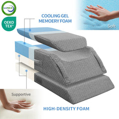 KingPavonini primer plano espuma viscoelástica con gel, frescura y confort