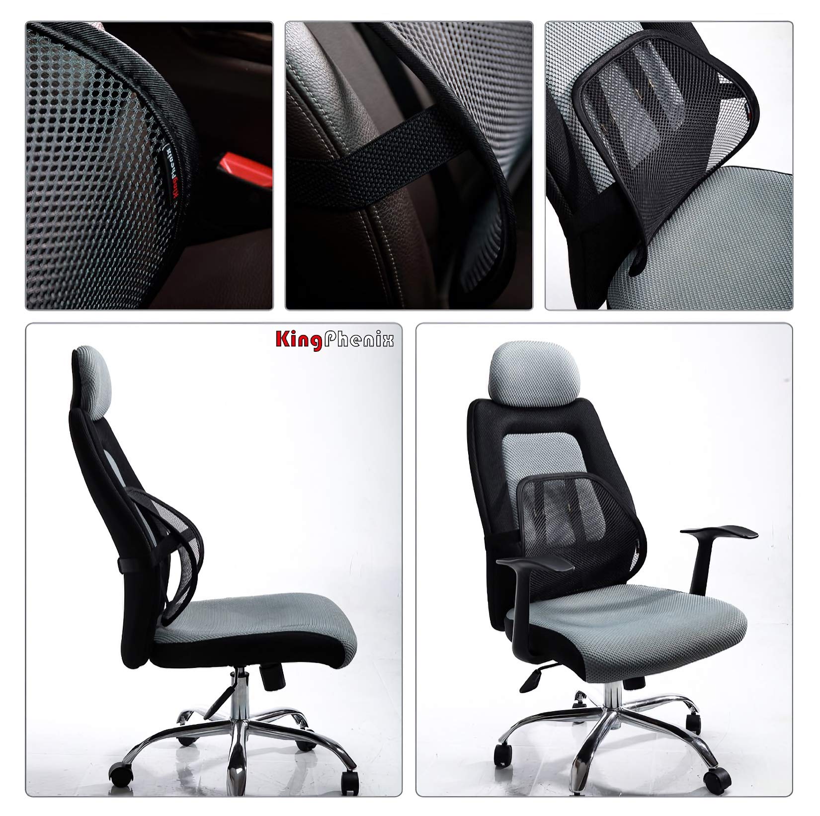 kingphenix en silla de oficina mostrando ergonomía y postura