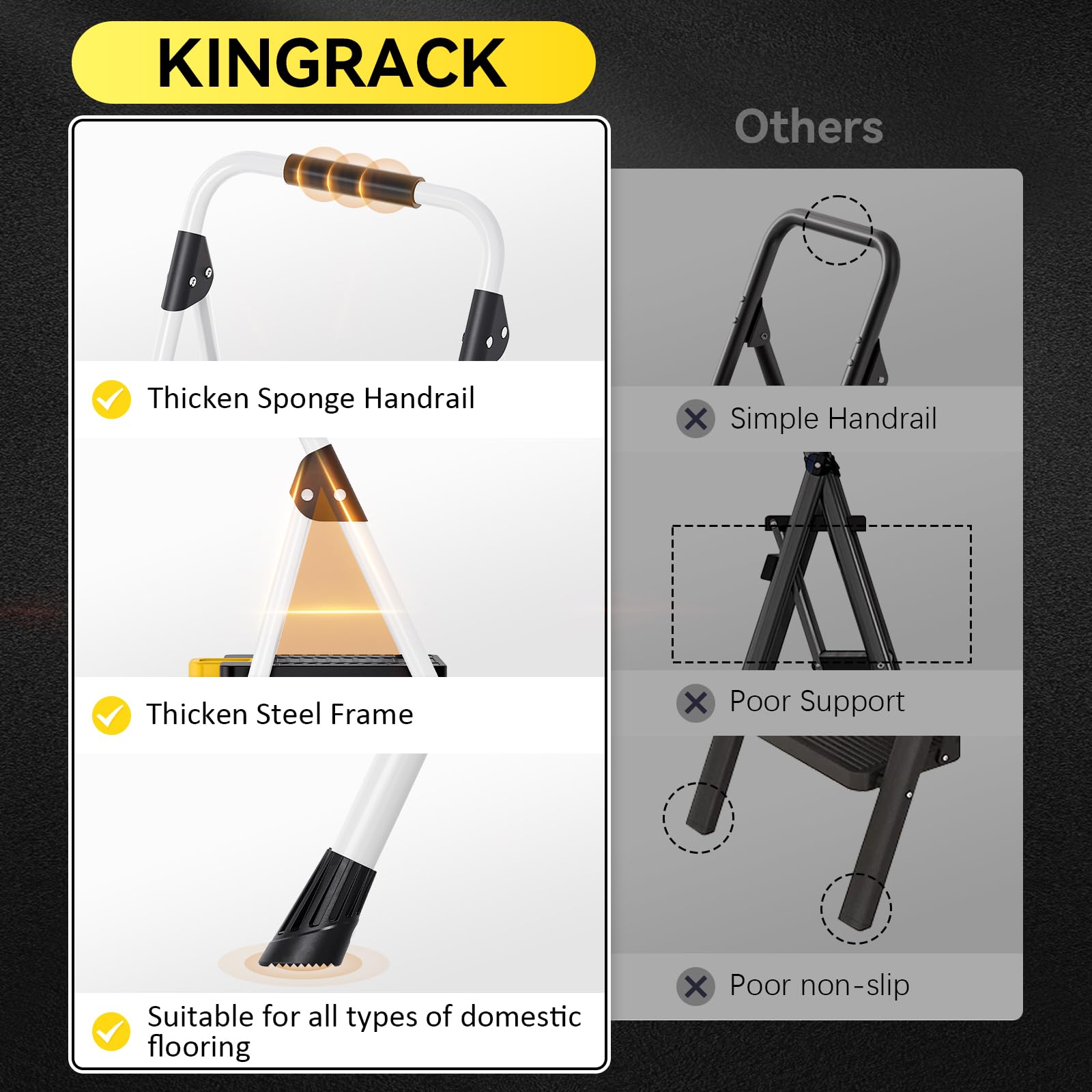 KINGRACK manillar con espuma para comodidad y mejor control