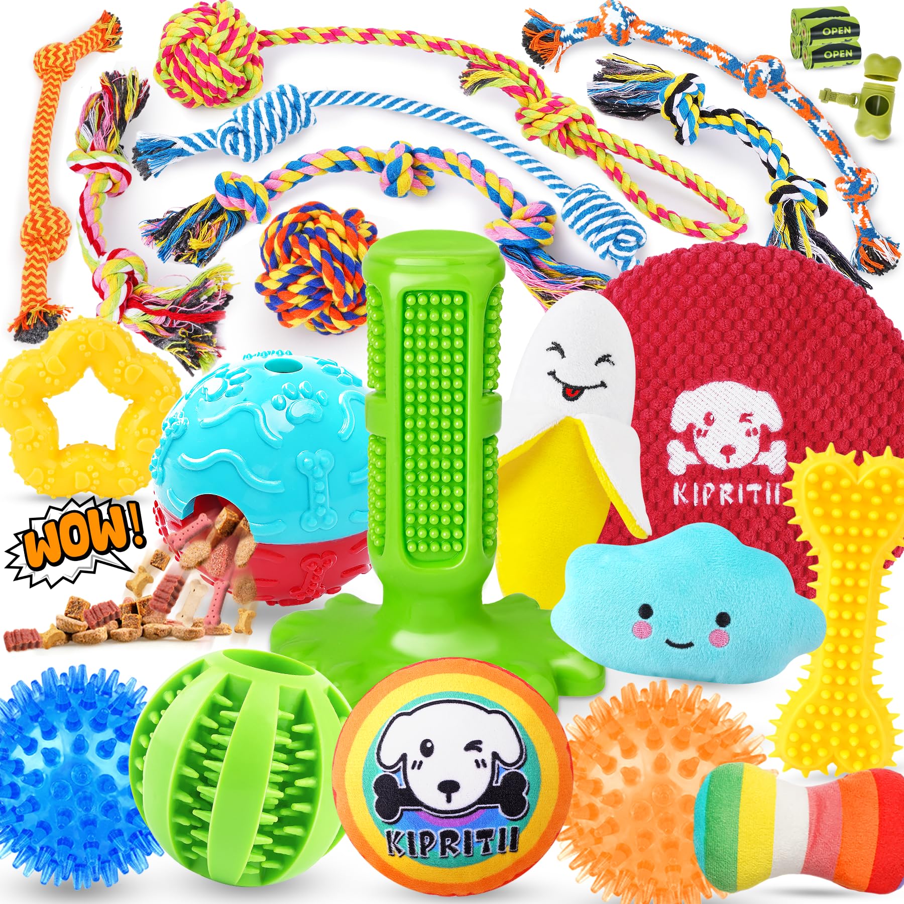 KIPRITII vista frontal del pack 25 para juego variado y ahorro
