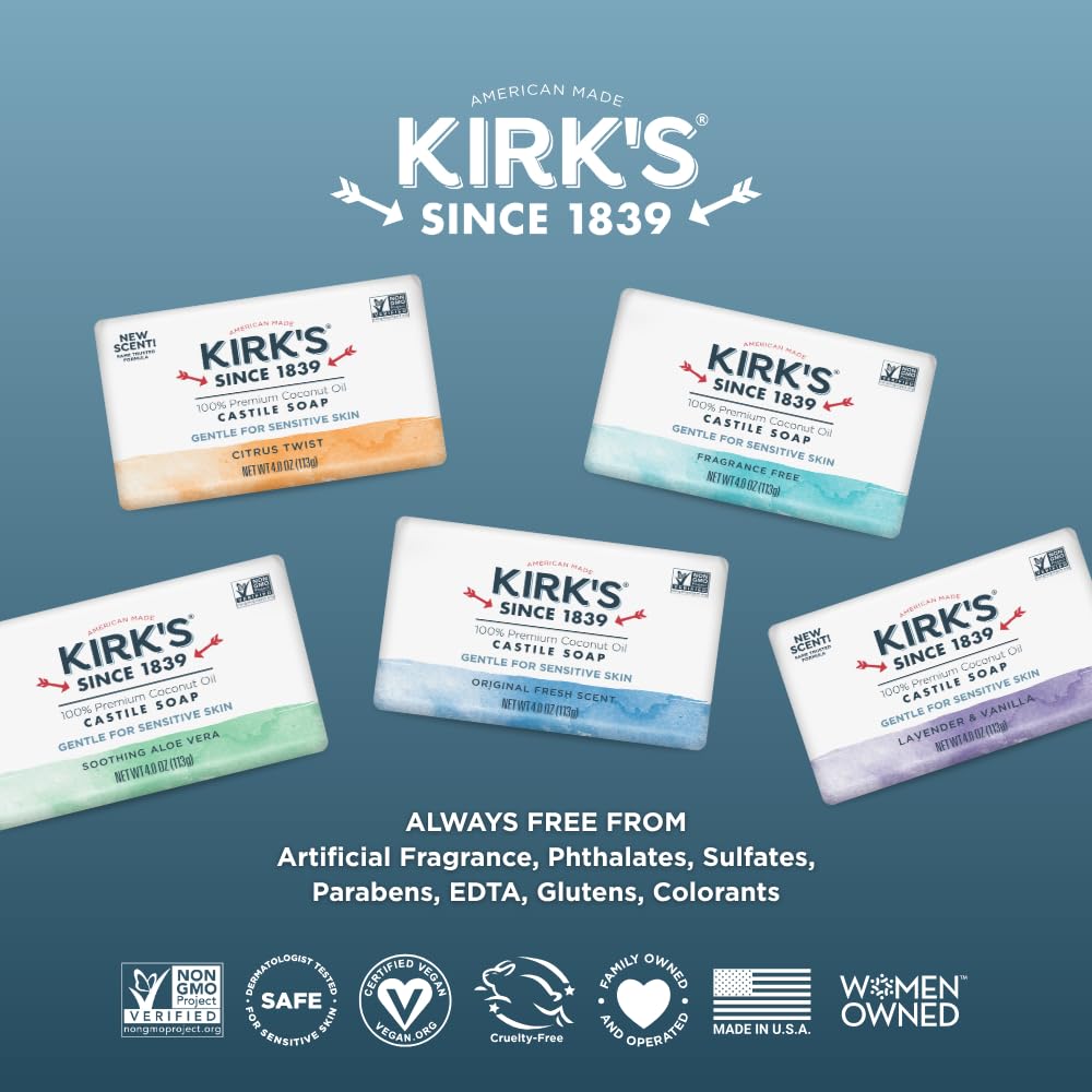 Kirk's barra sobre repisa de baño en ambiente familiar y estilo natural