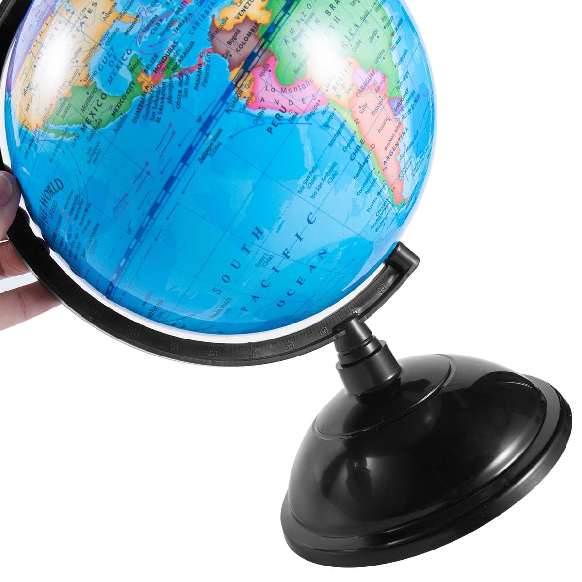 KISEER vista superior del hemisferio norte, ubicaciones visibles