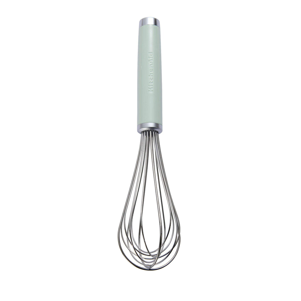 KitchenAid batidor clásico frontal pistacho mostrando diseño y color atractivo