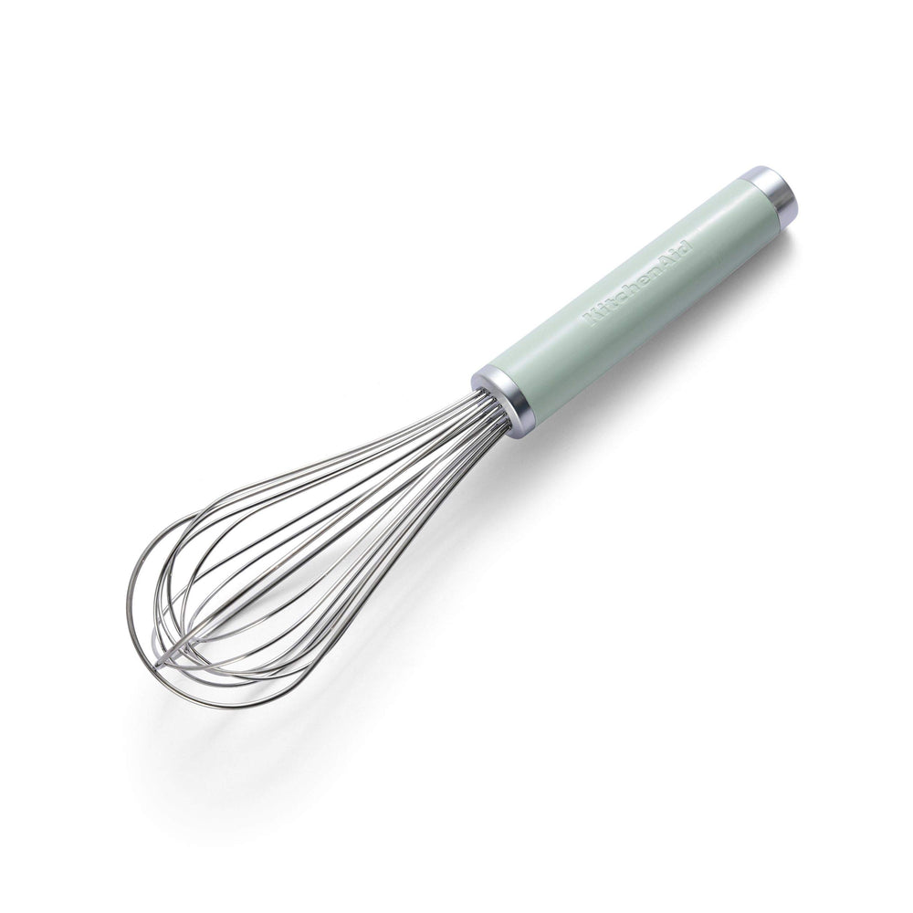 KitchenAid primer plano alambres de acero inoxidable duraderos y resistentes