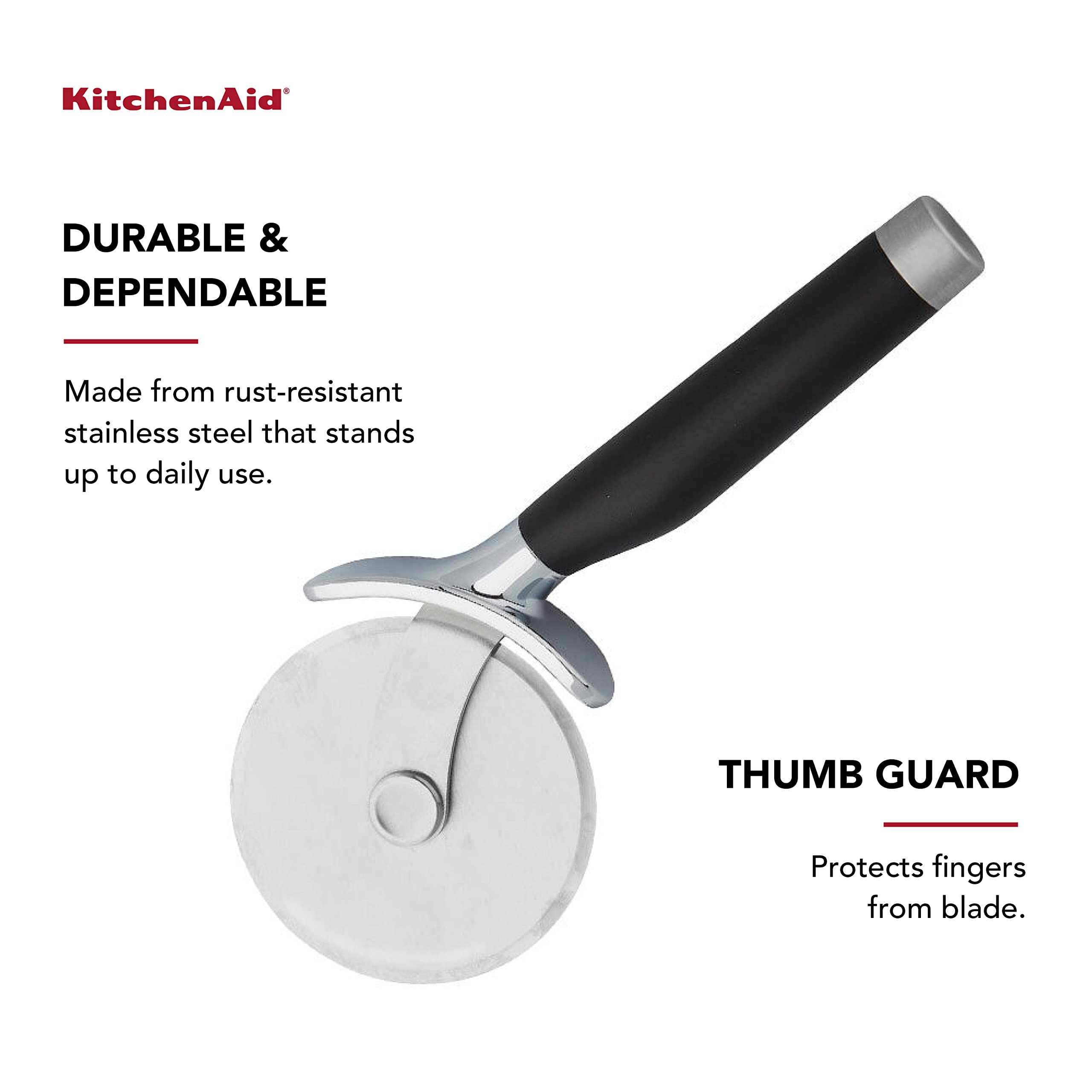KitchenAid comparación de tamaño que ilustra la longitud de 9 pulgadas
